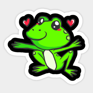 Frog Tadpole Toad Lurch Toad Froschlurch sweet Sticker